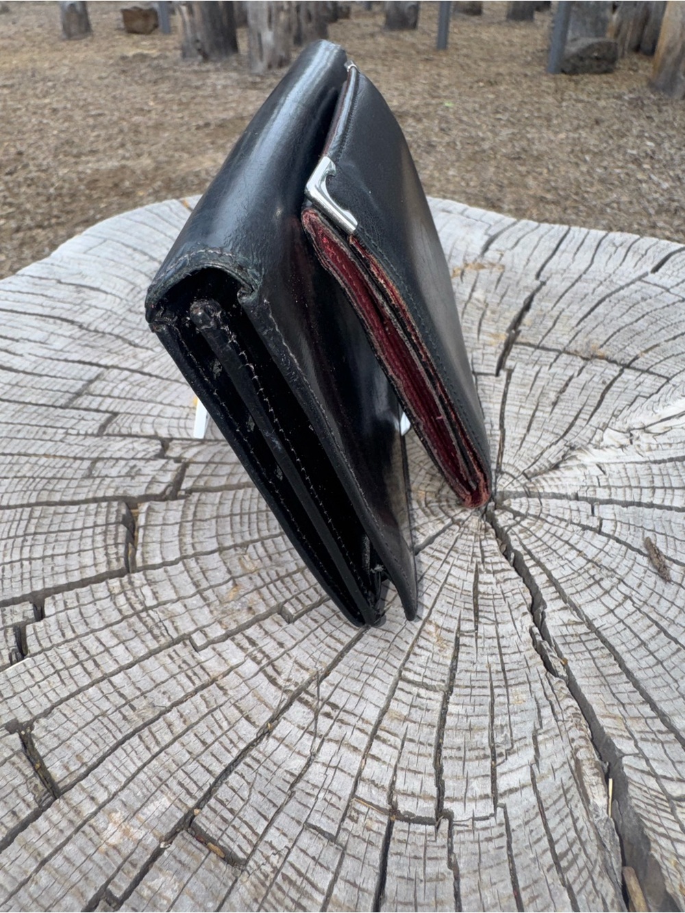 Cartier his and hers black leather wallet set of 2 (resellers bundle) - Picture 8 of 10
